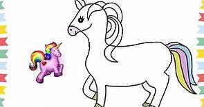 Unicorn drawing easy for kids | Step by step tutorial