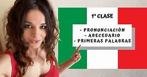 ABECEDARIO, PRONUNCIACIÓN, PRIMERAS PALABRAS - Aprender Italiano Fácil y Rápido -