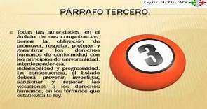 Explicación Artículo 1° Constitución Política de los Estados Unidos Mexicanos