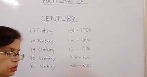 How to calculate Century by given year.