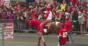 Warpaint rides in Chiefs' Super Bowl victory celebration