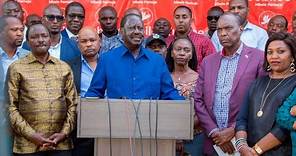 LIVE; Raila Odinga adressing The Nation!