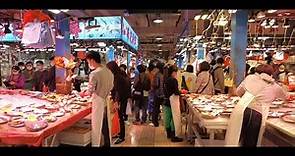 大埔街市熟食中心(Tai Po Hui Market)!! 三層大街市!! 第一層海鮮肉類!! 第二層蔬菜凍肉!! 第三層大排檔!! 30/01/2021