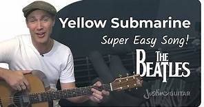 How to play Yellow Submarine by The Beatles on guitar