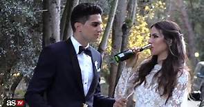 Marc Bartra le hizo la cobra a Melissa Jiménez en plena boda
