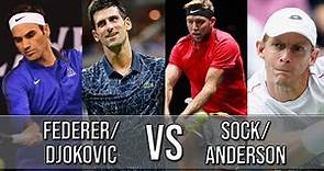 Federer/Djokovic Vs Sock/Anderson - Laver Cup 2018 (Highlights HD)