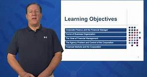 Session 01: Objective 1 - What Is Corporate Finance? (2016)