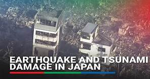 Aerial footage reveals earthquake and tsunami damage in Japan | ABS-CBN News