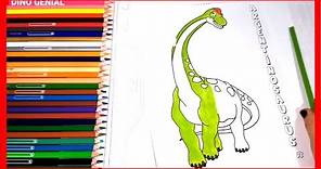 Dibujos Para Colorear de Dinosaurio Argentinosaurus | DIBUJOS PARA NIÑOS