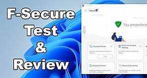 F-Secure Antivirus Test & Review 2022 - Antivirus Security Review - Protection Test