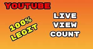 How to Find Your LIVE VIEW COUNT ON YOUTUBE! (100% real)