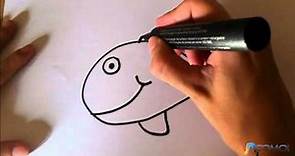 Dibujar un pez animado - Drawing an animated fish