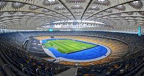 Así es el Olímpico de Kiev: gradas, vestuarios, campo...