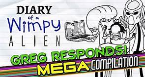 Diary of a Wimpy Alien: Greg Responds MEGA COMPILATION (Wimpy Kid / Alien / Predator Parody)