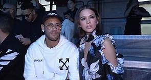 Neymar Jr and Bruna Marquezine at Off White Fashion Show in Paris