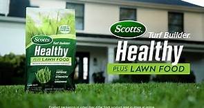 How To Use Scotts® Turf Builder® Healthy Plus Lawn Food