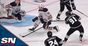 Carl Grundstrom Scores 29 Seconds Into The Third Period To Even Up Score Against Edmonton Oilers