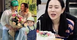 SON YE-JIN HAPPILY CELEBRATES HER BIRTHDAY WITH HYUN BIN AND THEIR SON BABY ALKONG