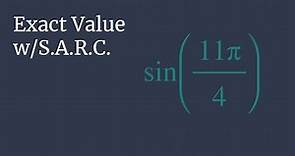 Exact Value of sin(11pi/4) - Unit Circle Survival Guide