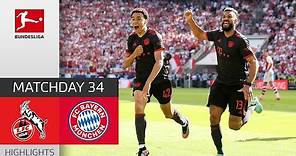 Title Win On The Last Matchday! | 1. FC Köln - FC Bayern München | Highlights | MD 34 – Buli 22/23