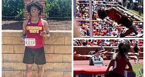 Petersburg High School student, Jeremiah Johnson, wins Virginia state high jump track championship