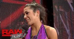 Bayley reflects on her debut night on Raw: Raw Fallout, Aug. 22, 2016