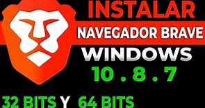 Cómo Descargar BRAVE en Español para PC l Instalar Brave en Windows 64 y 32 bits (2023)