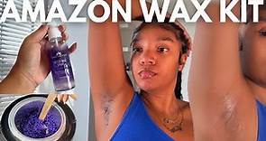 The best Amazon Wax from-home kit - wax underarm tutorial - Tress Wellness