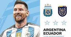 🔴 EN VIVO - ARGENTINA vs ECUADOR - Eliminatorias Mundial 2026 - Cadena 3 Argentina