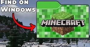 How To Find Your Minecraft Folder (Windows PC)