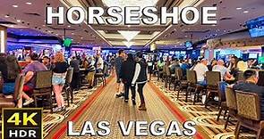 [4K HDR] Horseshoe Las Vegas Walkthrough and Room Tour | August 2023