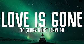SLANDER - Love is Gone (Lyrics) ft. Dylan Matthew (Acoustic) "I'm sorry don't leave me"