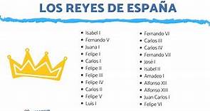 Resumen y lista de los Reyes de España - IDEAL para estudiar