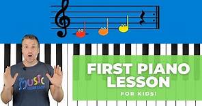 Easy First Piano Lesson - For Kids!