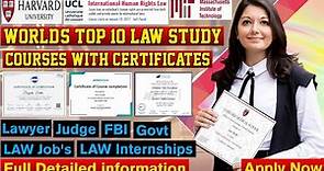 Free Online Law Certificate 2021 | Law Course With Certificate | Free Certificate | law certificate
