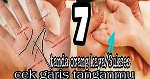 7 Garis Tangan Orang Kaya/Sukses