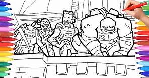 Rise of the Teenage Mutant Ninja Turtles Coloring Pages, How to draw TMNT, TMNT Coloring Pages
