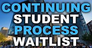 UCI - Undergraduate Continuing Student - Waitlist