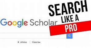 How to Use Google Scholar Like A Pro! || A comprehensive guide to using Google Scholar to search