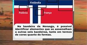 VOCÊ VAI SE IMPRESSIONAR AO OBSERVAR A BANDEIRA DA NORUEGA! 🤯 #fatoscuriosos #bandeiras