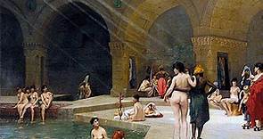 The Grand Bath at Bursa | Gerome | Painting Reproduction