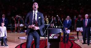 Chris Bosh LAST Scream at Heat Jersey Retirement Ceremony | March 26, 2019