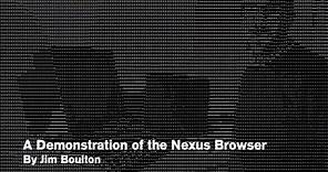A demonstration of the first web browser, the Nexus browser