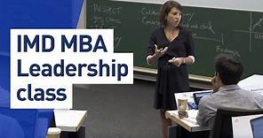 IMD MBA - Leadership Class