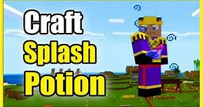 How to Make a Splash Potion in Minecraft & Throw Potions (Best Tutorial!)