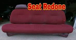 Upholstery 1998 Chevy Truck Bench Seat Reupholstered