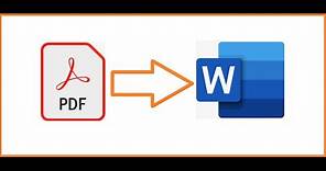 📕➡📘 Convertir archivos PDF a Microsoft Word | Cómo convertir PDF a Word sin programas | PDF a Word