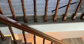 居家樓梯又舊又滑，舖上木地板耐磨又美觀｜平舖施工｜SPC石塑卡扣式超耐磨防水地板，厚度5.5mm~8.5mm 高規格商品，優惠中 ！