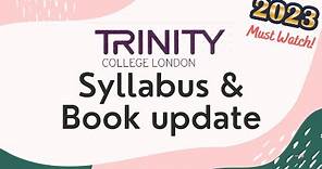 LATEST Trinity Music Exam Syllabus & Books Major Update 2023!