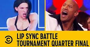Quarter Finals: Tom Holland VS The Rock | Lip Sync Battle Tournament